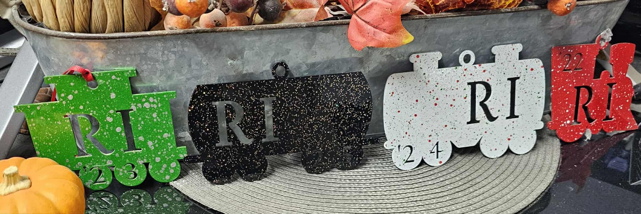 Rock Island Holiday Train Ornaments