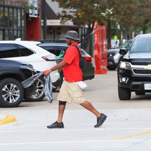 Ambassador Maurice Terry crossing 2nd Avenue
