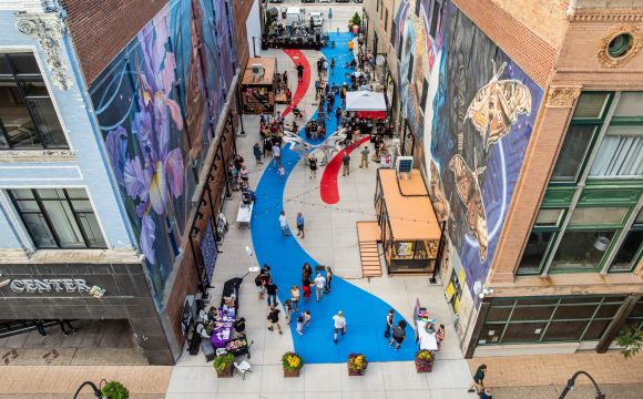 Arts Alley aerial image
