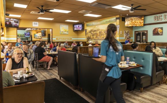 interior of a dinner - QC Coffee & Pancake Houe