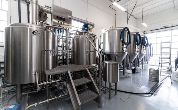 Brewing machines at Wake Brewing