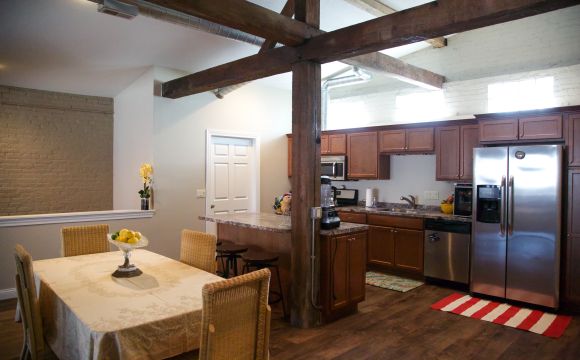 interior apartment with kitchen