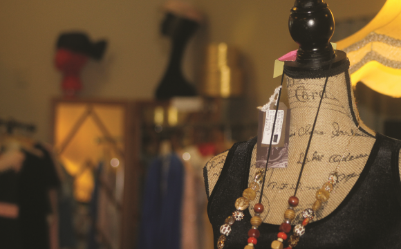 interior of clothing store Skeleton Key Art & Antiques