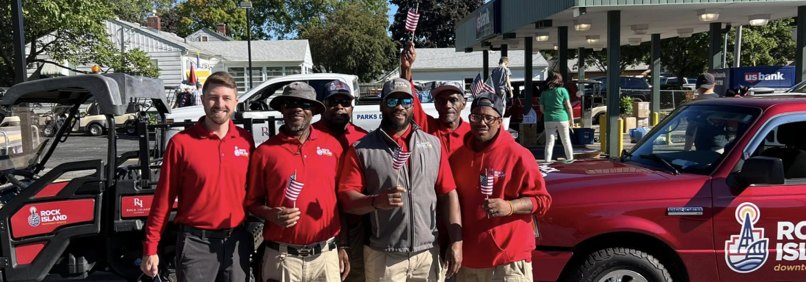 Rock Island Downtown Alliance team posing for a photo