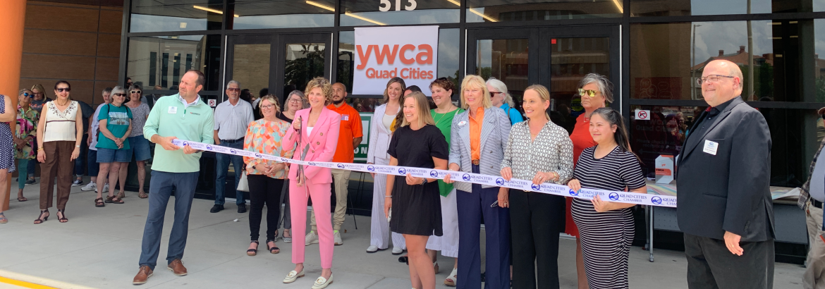 Rock Island ribbon cutting event at YWCA