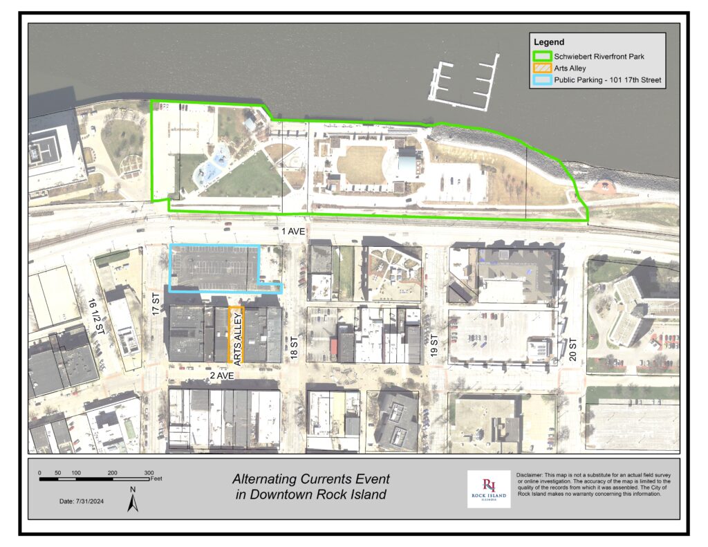 Alternating Currents Parking and Event Map 8.15.24.